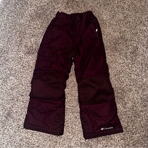 Columbia Bugaboo Kids Dark Red Snow Pants | XS